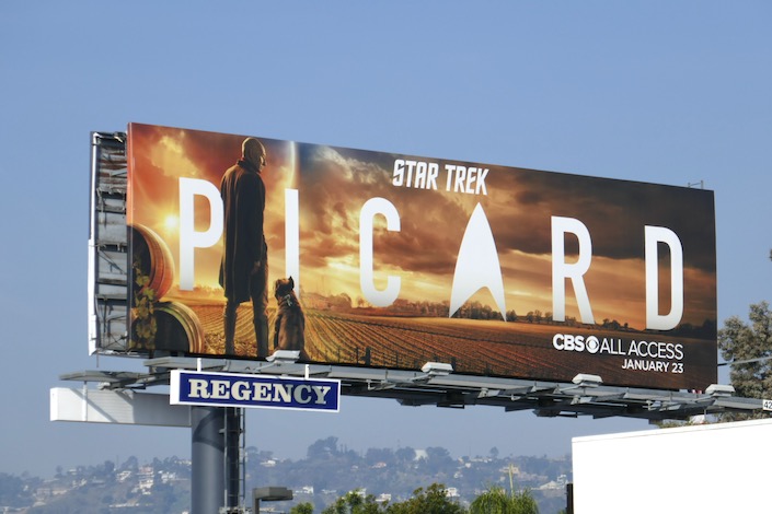 Star Trek: Picard season 1 billboard Melrose Avenue Star Trek Picard season 1 billboard