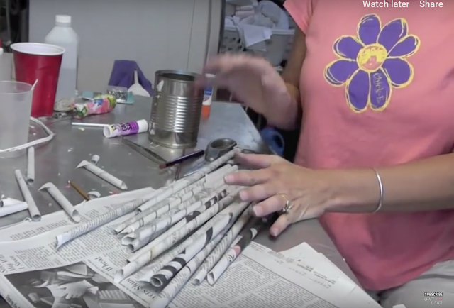 Learn how to make a newspaper pencil holder! | newspaper | newspaper crafts | pencil holder | how to make | diy | crafts #diy #FathersDaygift #Fathersday #kidscrafts #forkids #crafts