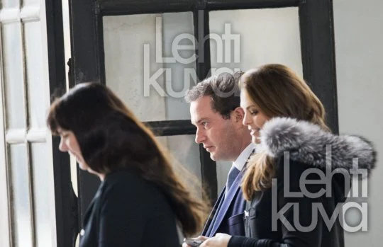 Princess Madeleine and her fiance Chris O'Neill  attended a planning meeting at the Royal Palace for the upcoming wedding in Stockholm.