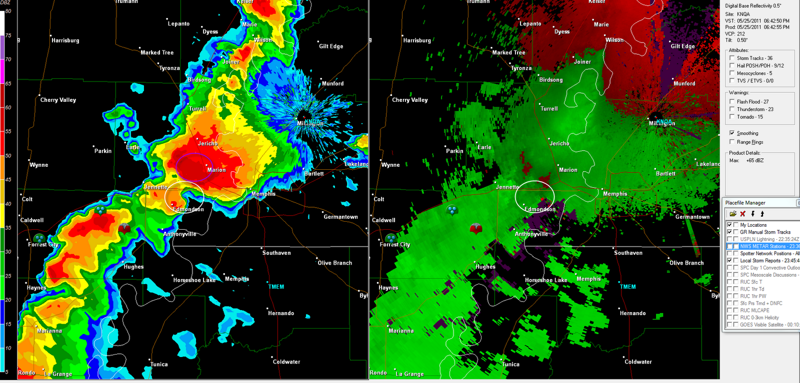 The Original Weather Blog Tornadic Storms Moving Into Memphis Area