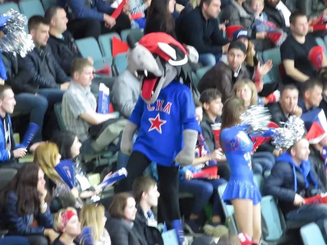 St. Petersburg SKA big bad wolf mascot