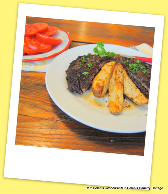 Retro Grilled Hamburger Steak