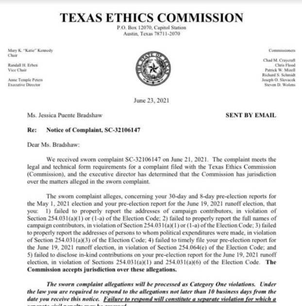 EL RRUN RRUN ADD INSULT TO INJURY TEC COMPLAINT AGAINST BRADSHAW