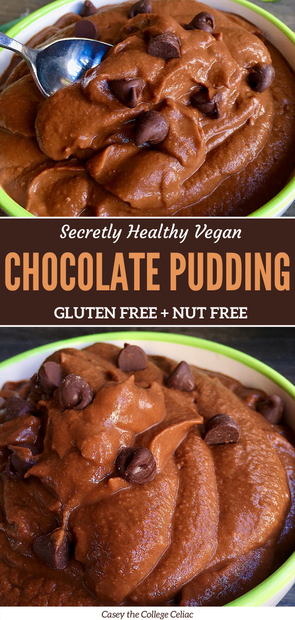 Secretly Healthy Vegan Chocolate Pudding (Gluten Free, Nut Free)