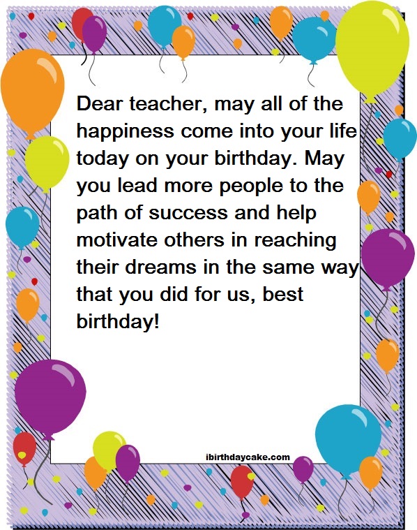 Birthday message for teacher tagalog picture