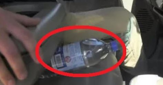 Bombeiros estão implorando para que você nunca deixe uma garrafa de água no carro