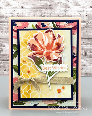 Stampin' Up! Art Gallery - Best Wishes Card by Rick Adkins