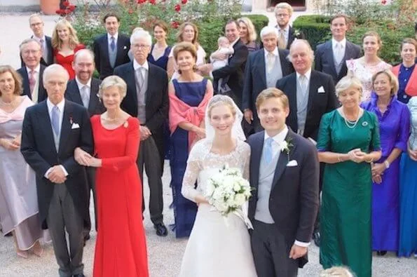 Duchess Maria Teresa, Princess Stephanie, Princess Claire, Tessy and Princess Alexandra wore the Grand Duchess Adelaide Tiara