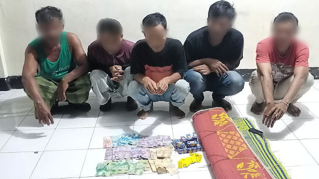 Sedang Asik Main Judi Qiu-qiu, Polres Lotim Datang Menyergap