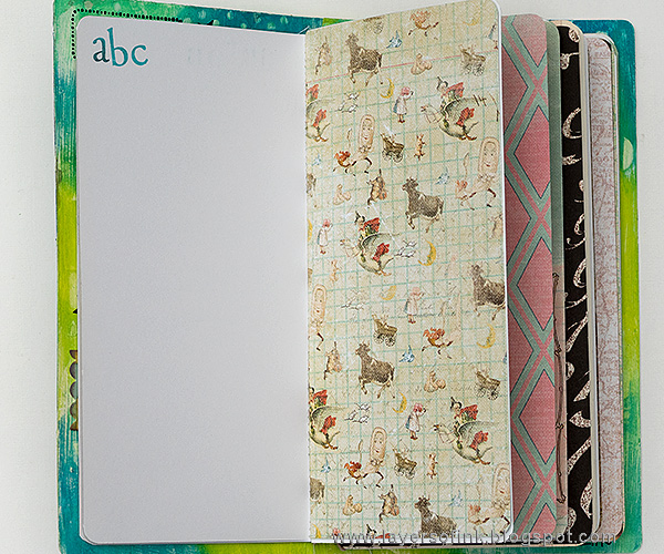 Layers of ink - Alphabet Notebook Tutorial by Anna-Karin with Sizzix Eileen Hull Journal die