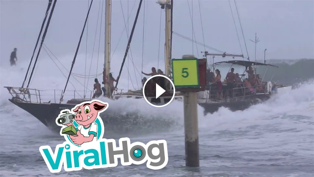 Even Boats Can Surf in Hawaii ViralHog