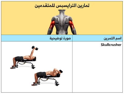 تمارين الترايسبس