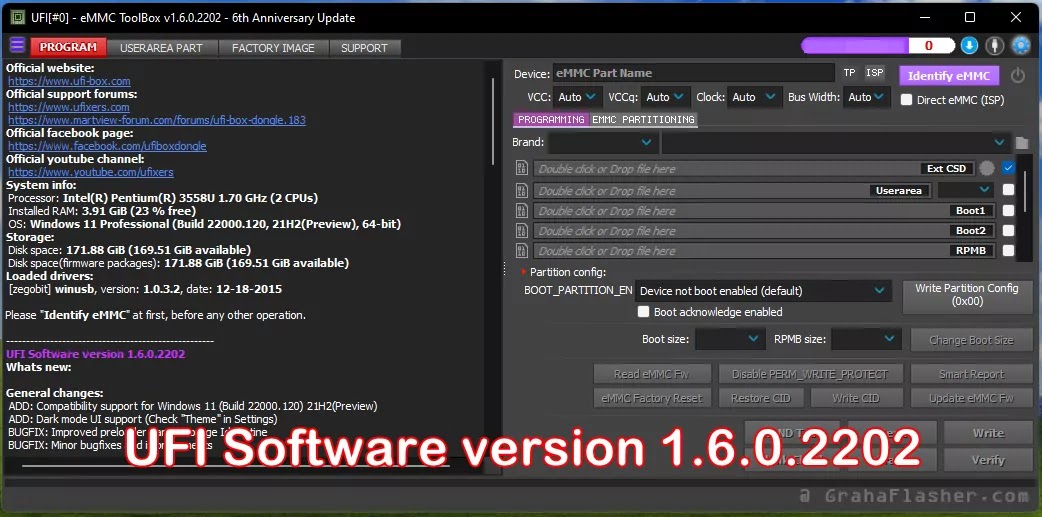 I Software version 1.6.0.2202