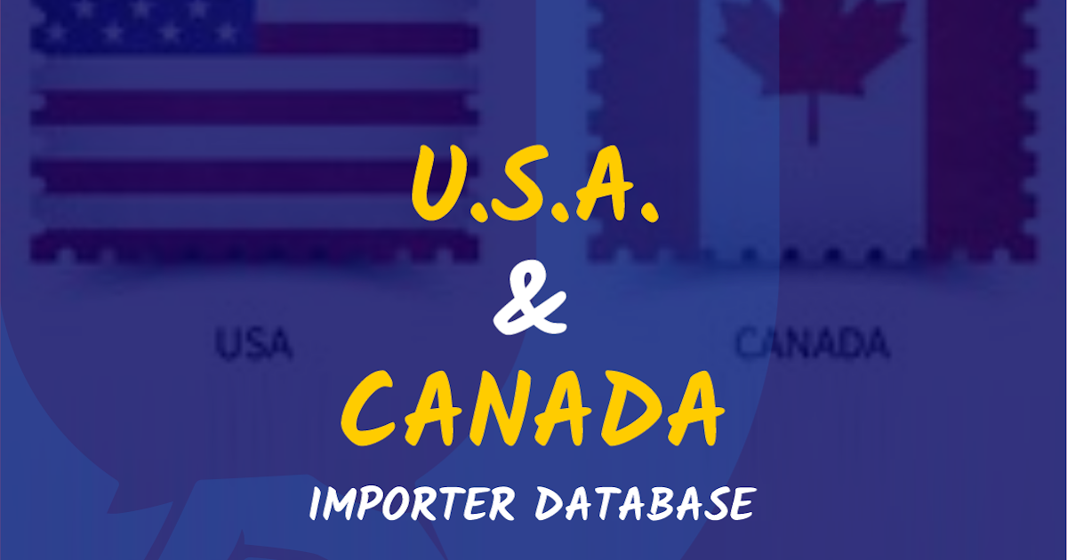 Importers list in USA PDF USA & Canada Importer 2021 Updated UNITY