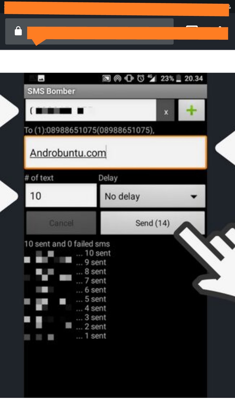 Cara Ampuh Kirim Bom Sms Di Smartphone Android Terbaru Afotsum Dot Club