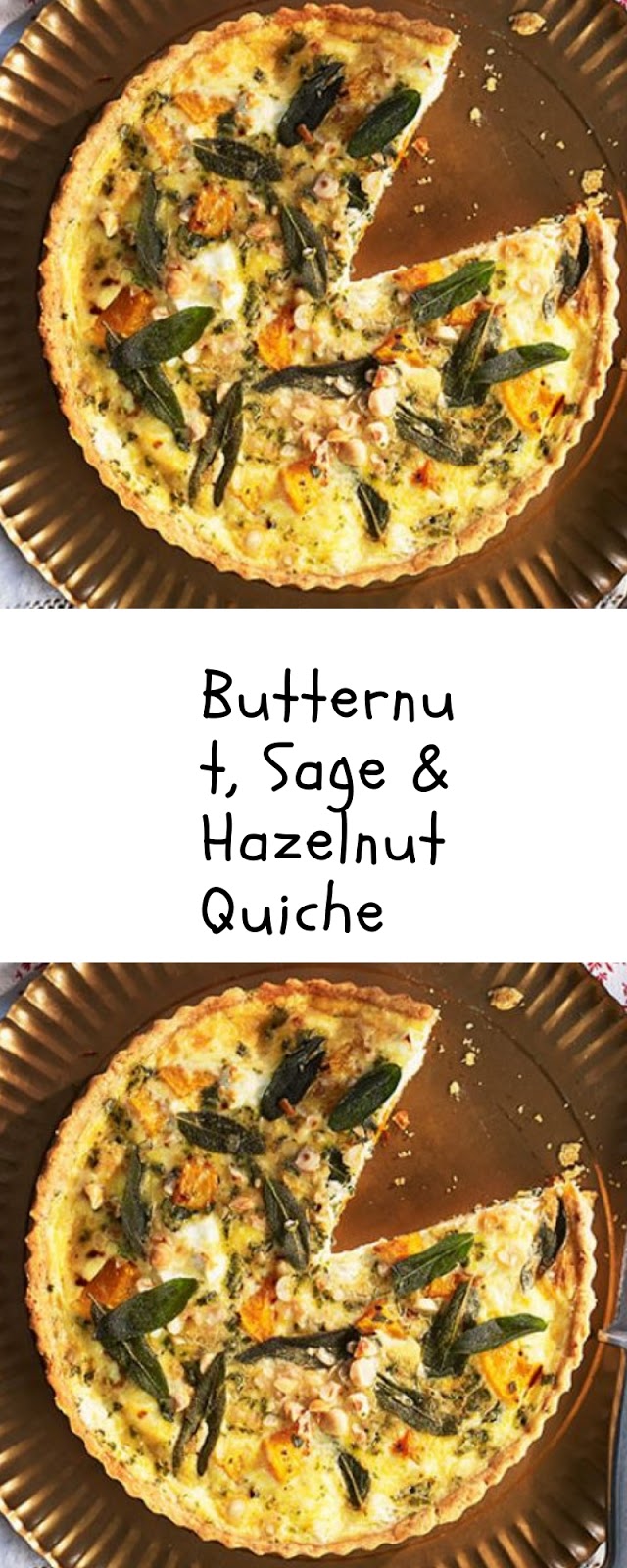 Butternut, Sage & Hazelnut Quiche christmas desert Home Delicious