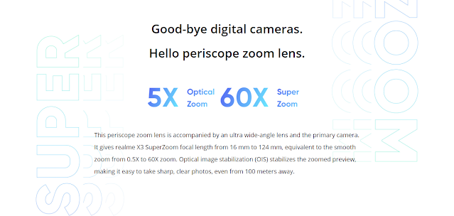 Superzoom Realme x3.