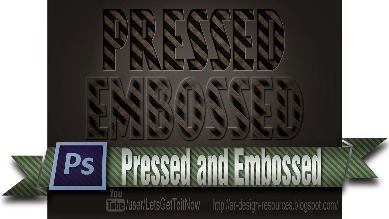 How to create Pressed and Embossed effect — Adobe Tutorial