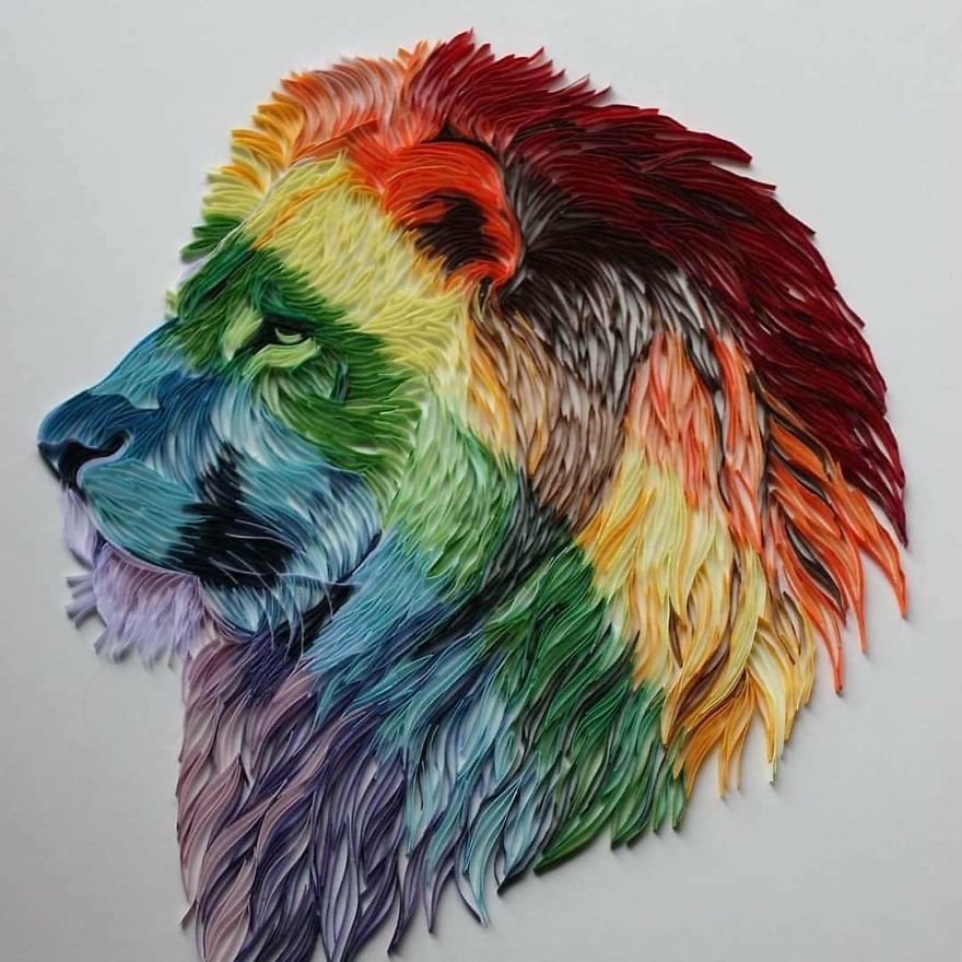 Paper Quilling Use Paper Quilling Technique Into Art Pieces Amazing