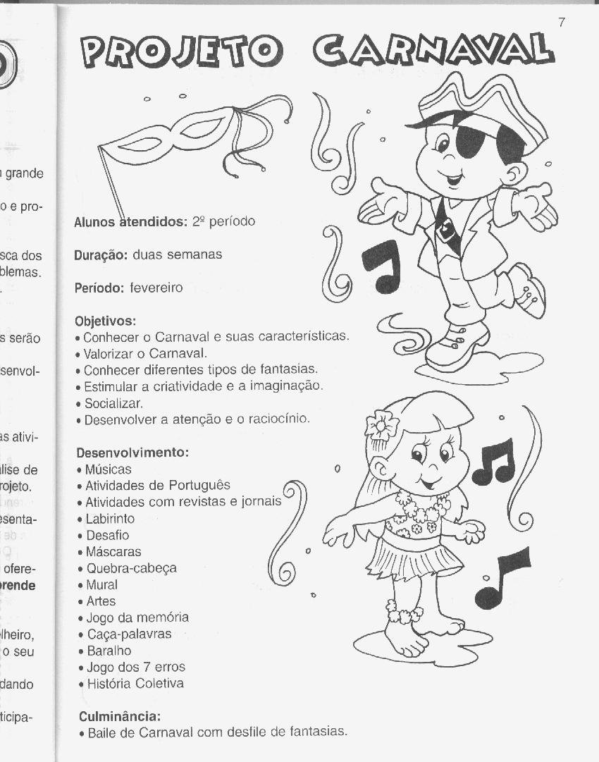 AO PROFESSOR: PROJETO CARNAVAL