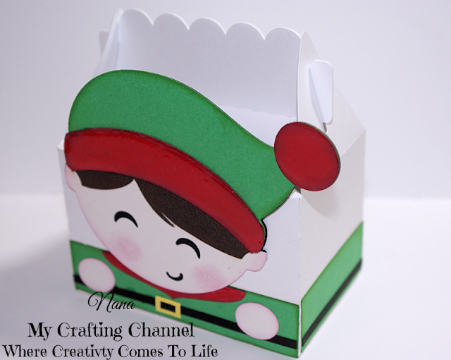 My Crafting Channel: Cute Boy & Girl Elf - Reindeer- Snowman Treat Boxes