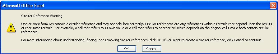 Microsoft Excel : Mengatasi Circular Reference - Sagari chan