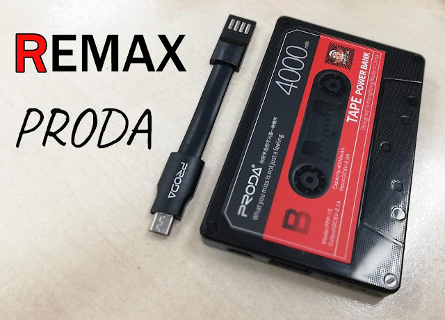 powerbank remax proda retro cassette