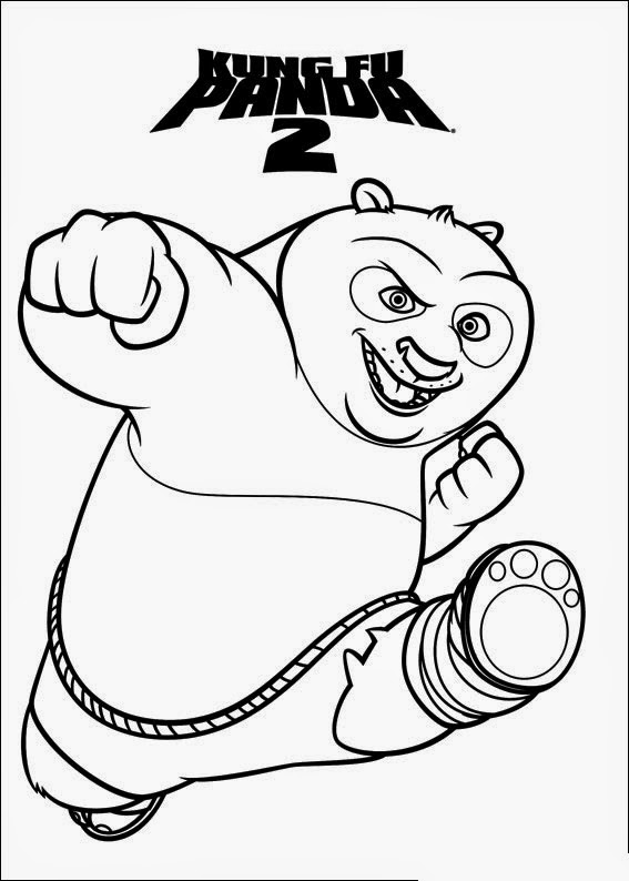 DESENHOS PARA COLORIR KUNG FU PANDA 2