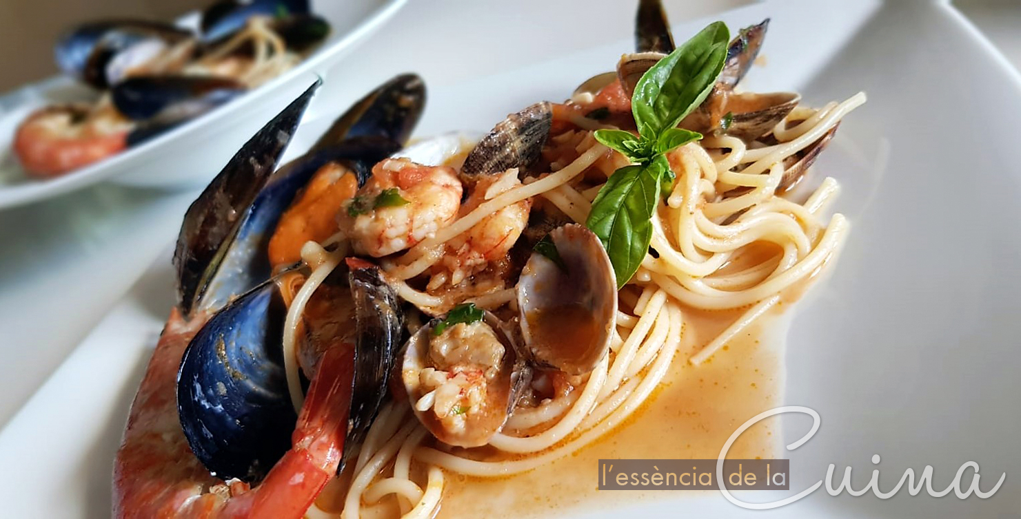 Espagueti a la marinera o Spaghetti allo scoglio