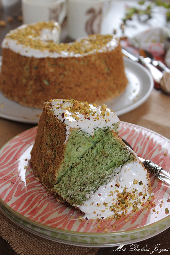Pistachio Angel Food Cake Mis Dulces Joyas