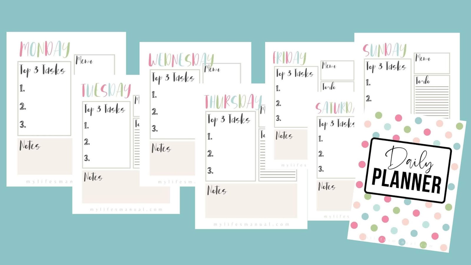 Free Daily Planner Printables For Moms
