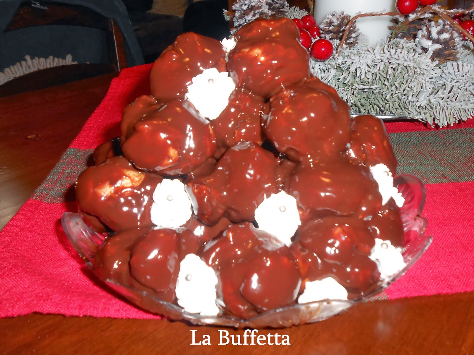 profiteroles al cioccolato