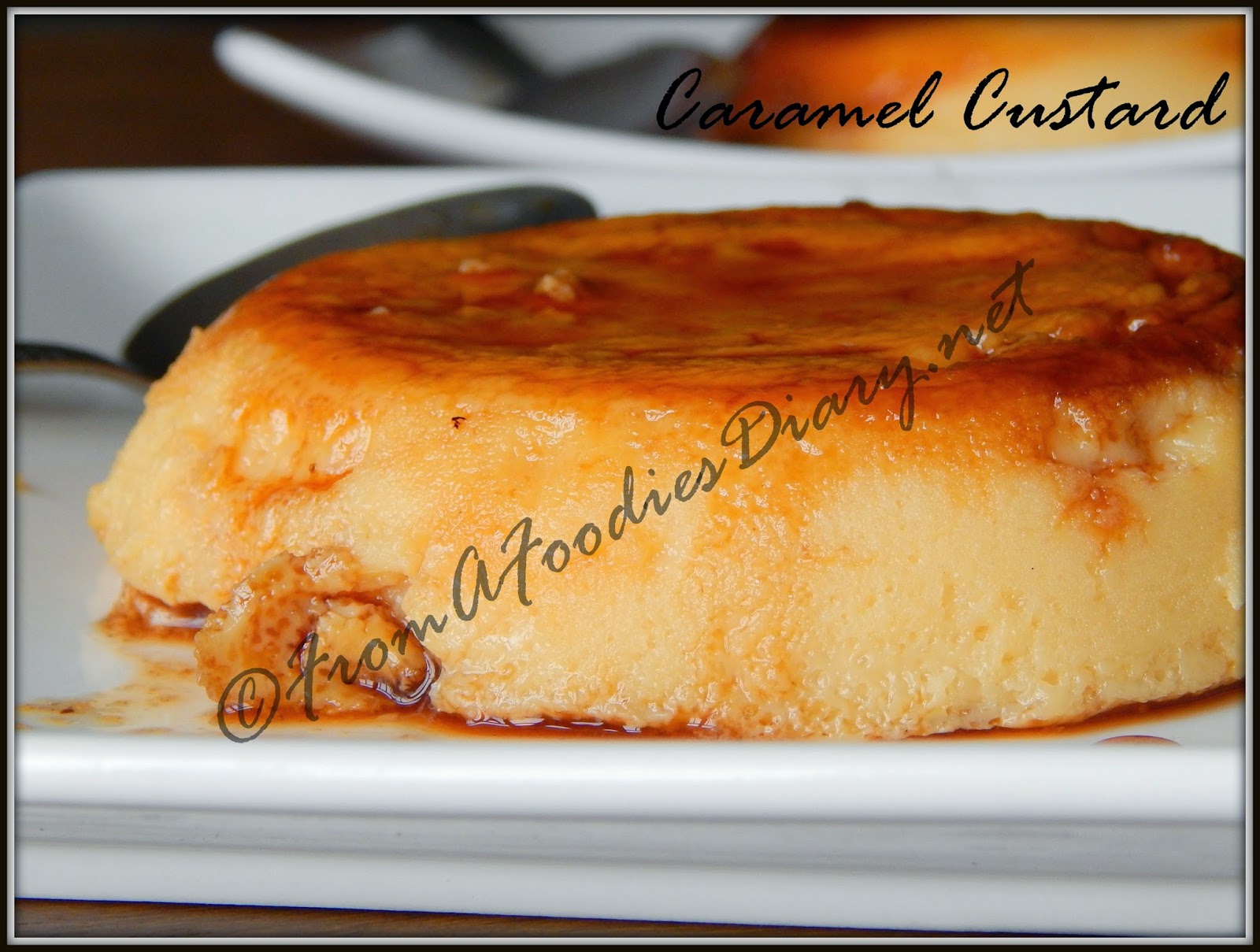 Caramel Custard With Condensed Milk(In a pressure cooker