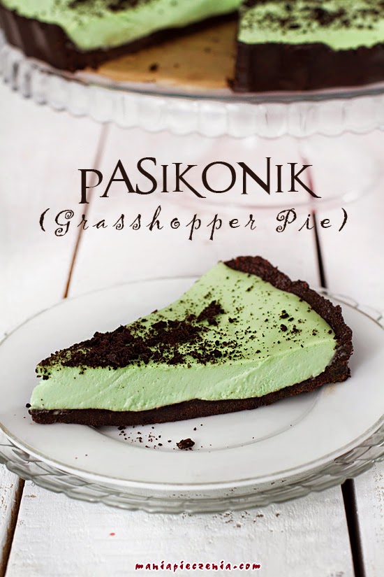 Pasikonik (Grasshopper Pie) - Tarta bez pieczenia