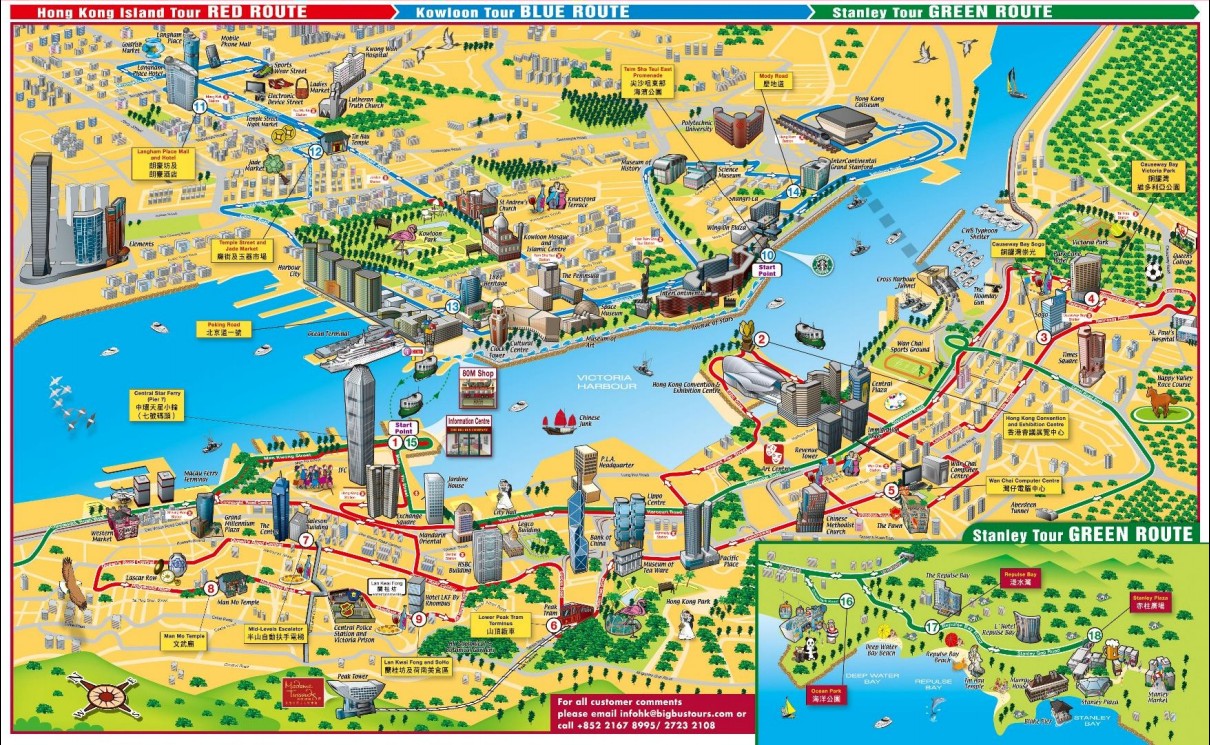 MAPS OF HONG KONG CHINA Klima Naturali 