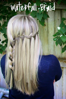 Twist Me Pretty's Abby Smith provides a detailed guide on how to create this gorgeous hairstyle, in her book The Ultimate Hairstyle Handbook. Waterfall Braid. 