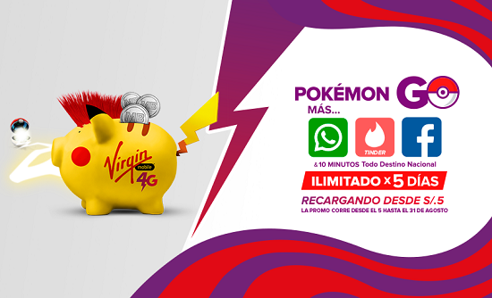 POKEMON GO GRATIS CON VIRGIN MOBILE