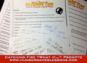 Catching Fire "What If..." Discussion Prompts & Writing Activity