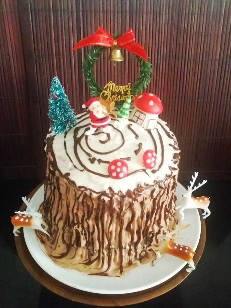 Sassy Haven: Christmas Rainbow Mille Crepe Cake