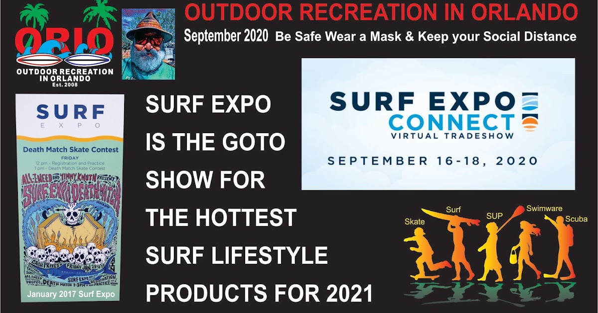 Outdoor Recreation In Orlando Surf Expo starts on September 16th with