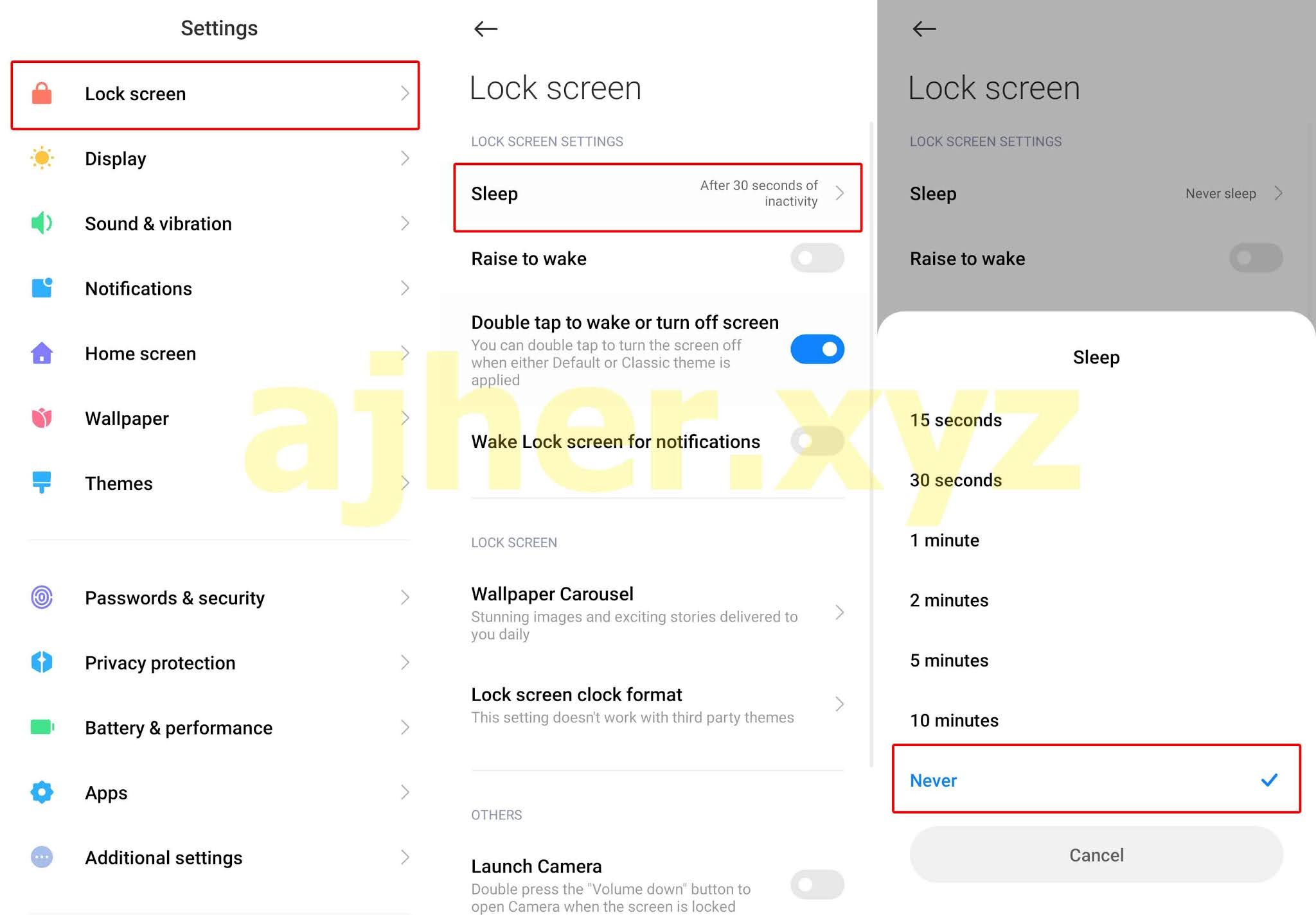 Cara Agar Layar Android Tetap Menyala No Sleep Di Xiaomi Ajher