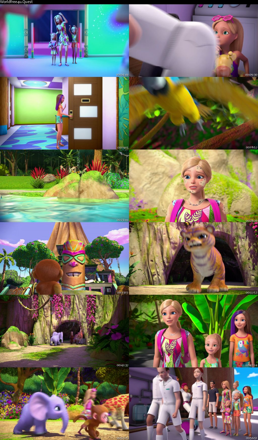 Barbie and Chelsea The Lost Birthday 2021 HDRip 480p Dual Audio 300Mb