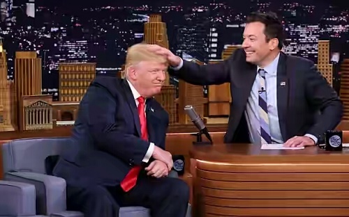 Donald Trump Allows TV Host Ruffle Is Hair In A Rare Request