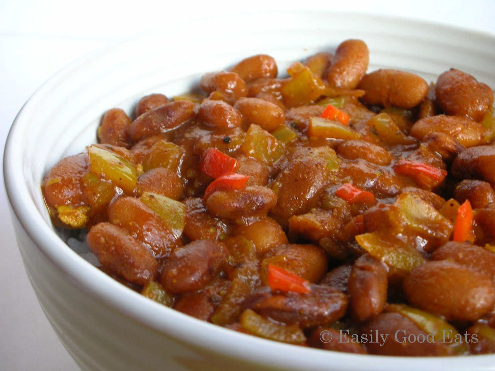 Easily Good Eats Pinto Bean (or Chickpea) Ketchup Curry Recipe
