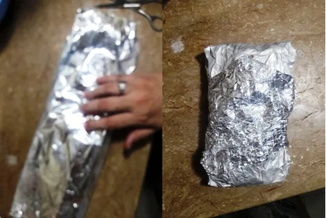 wrap-with-foil-sheet