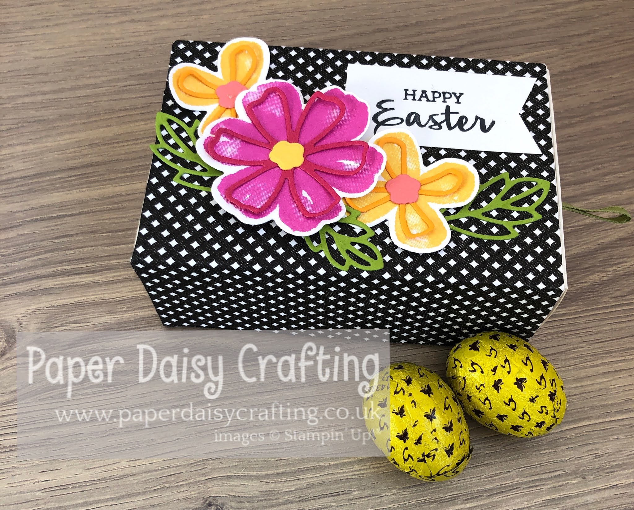 Paper Daisy Crafting: Happy Easter chocolate egg treat box with Pretty 