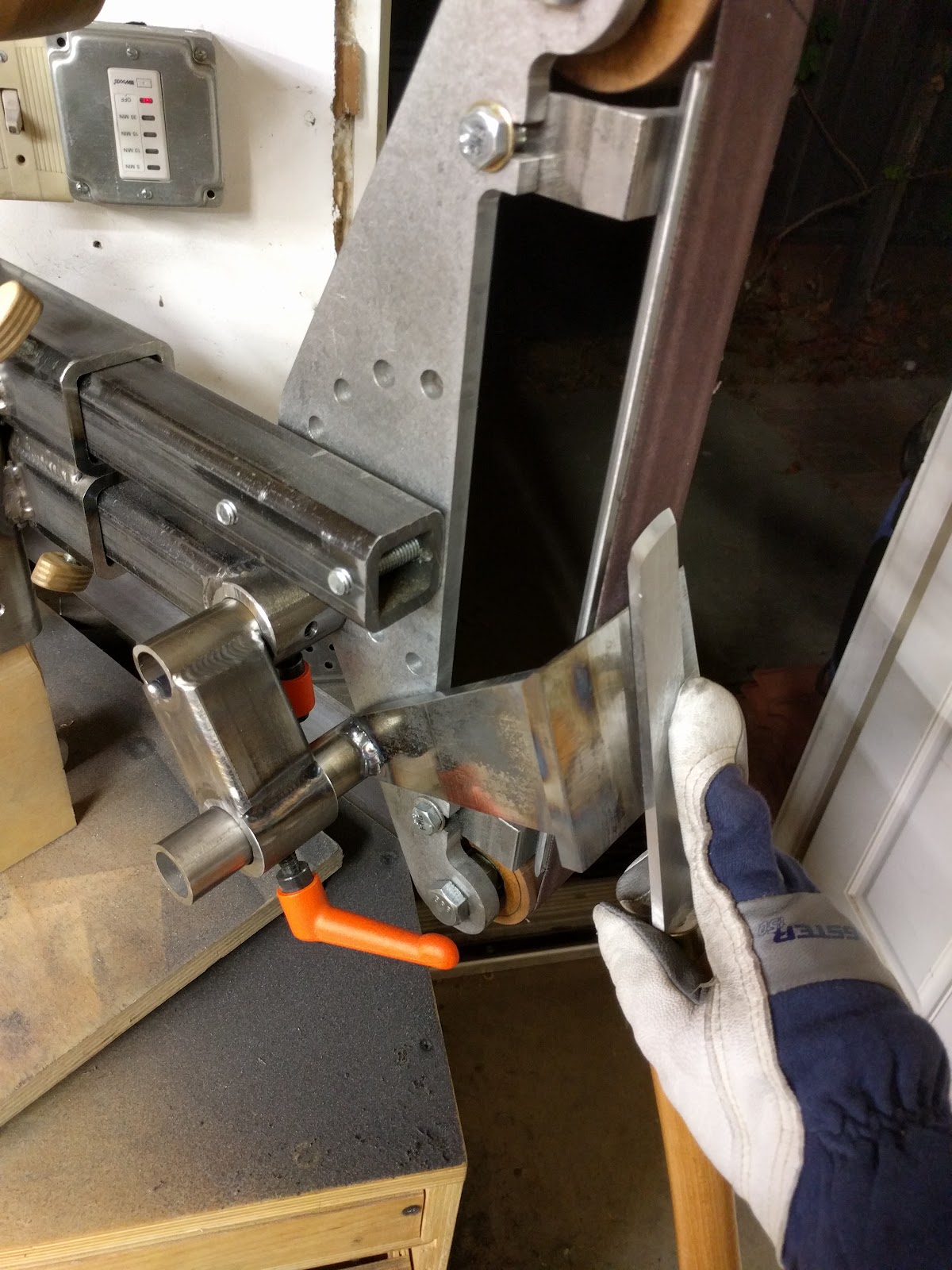 Experience. Improve. Make. Belt grinder tool rest and attachment upgrade