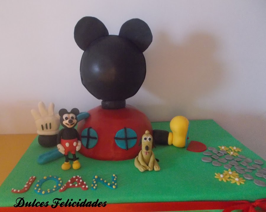 Tarta fondant La casa de Mickey Mouse