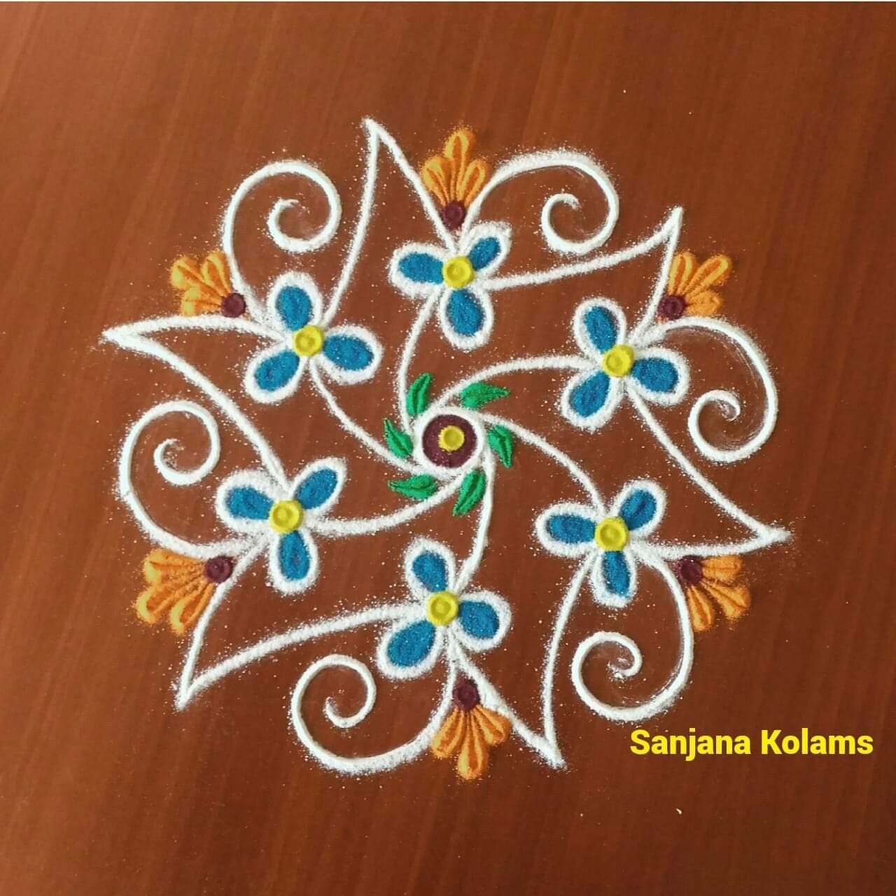 simple and easy rangoli designs with dots for home