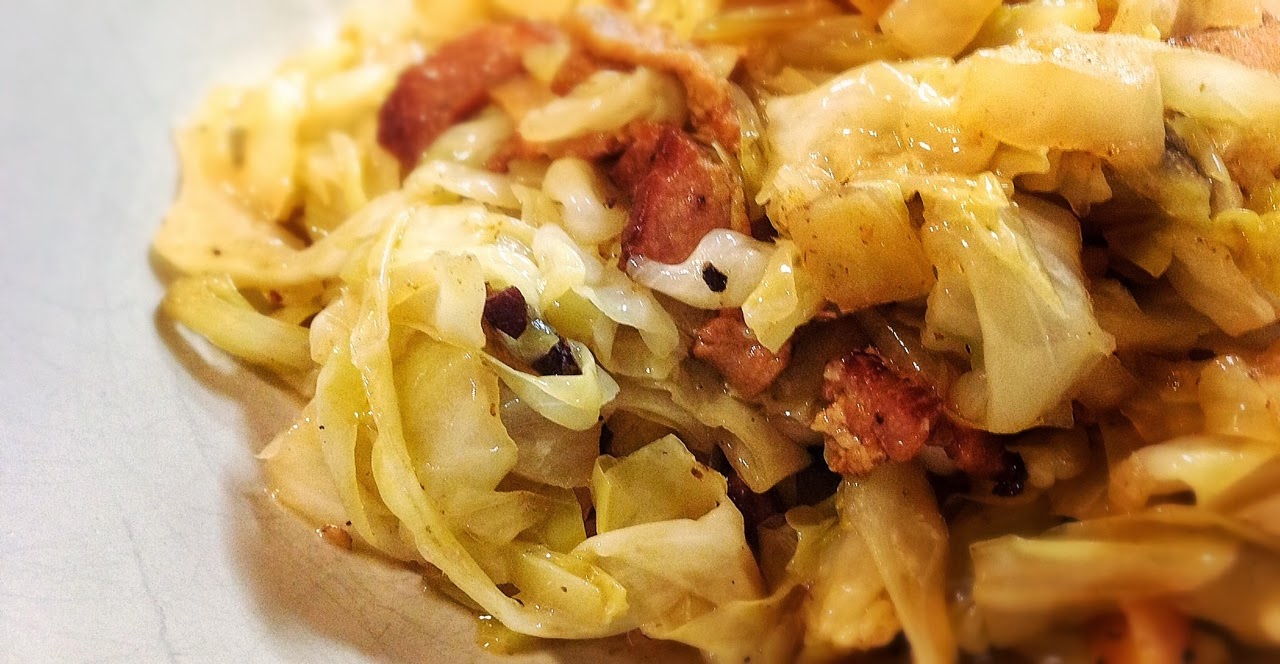 Rowley's Whiskey Smoked Bacon, Apple, and Cabbage